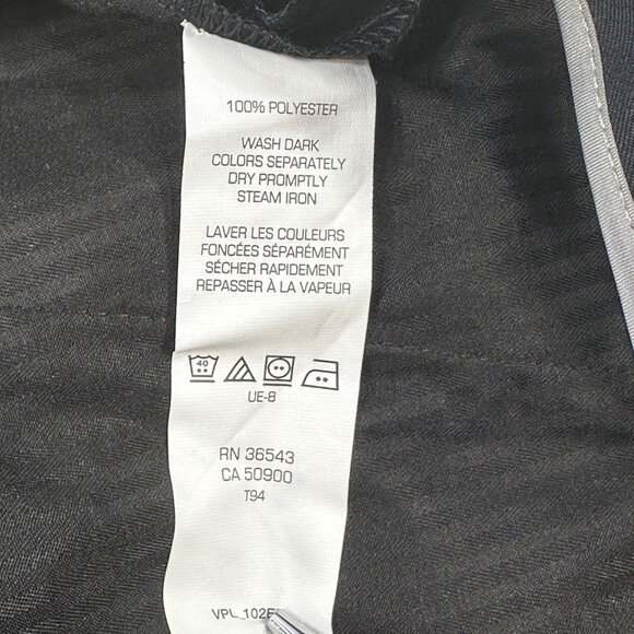 Van Heusen Men's Size 40x29 Pant Traveler Classic Fit Flat Front Blue New - Picture 8 of 16